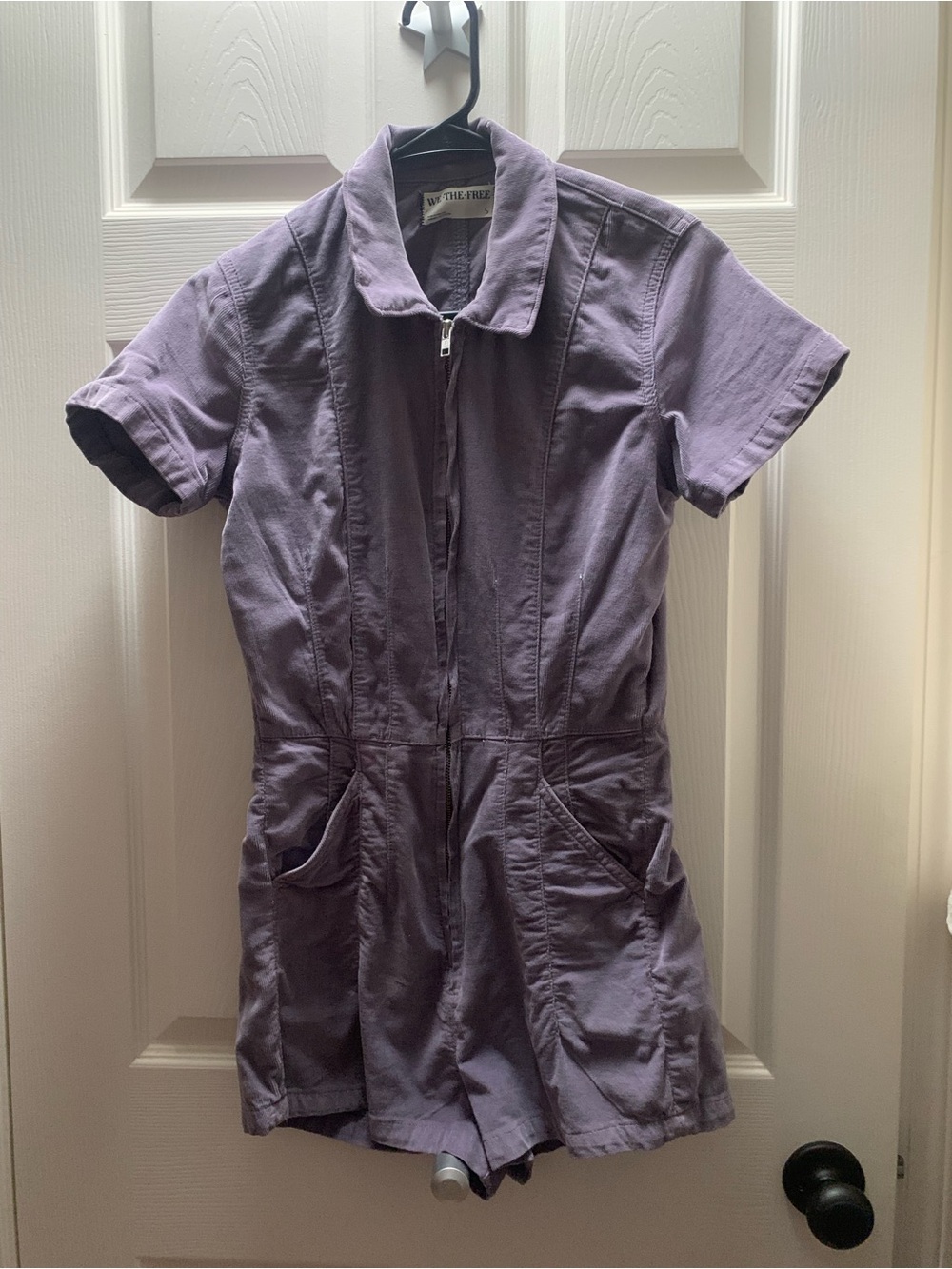We The Free Lavender Short Sleeve Romper